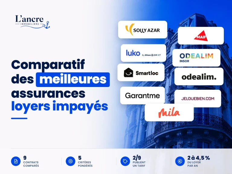 Comparatif des 9 meilleures assurances loyers impayés en 2026, avec les logos des contrats comparés